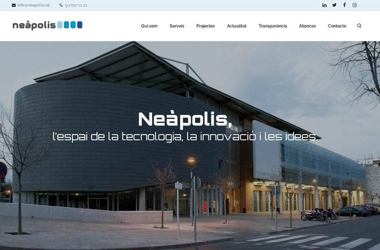 diseño web vilanova para neapolis