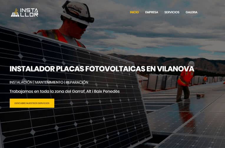 diseño web vilanpva para empresa installor